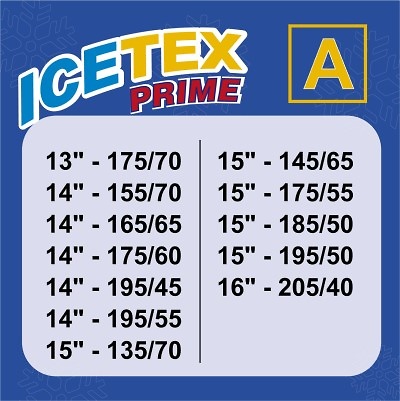 CADENAS DE NIEVE TEXTIL ICETEX Talla A 