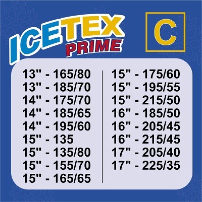 CADENAS DE NIEVE TEXTIL ICETEX Talla C 