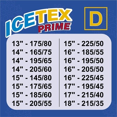 CADENAS DE NIEVE TEXTIL ICETEX Talla D 