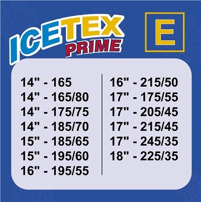 CADENAS DE NIEVE TEXTIL ICETEX Talla E 