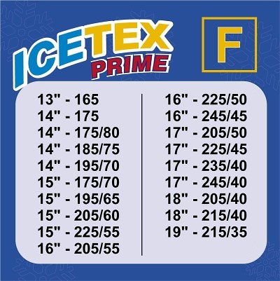 CADENAS DE NIEVE TEXTIL ICETEX Talla F 