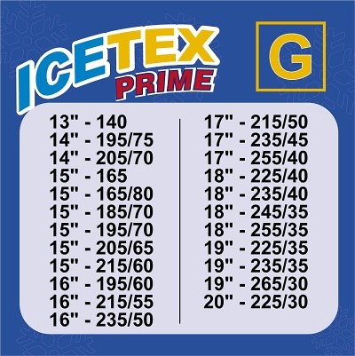 CADENAS DE NIEVE TEXTIL ICETEX Talla G 