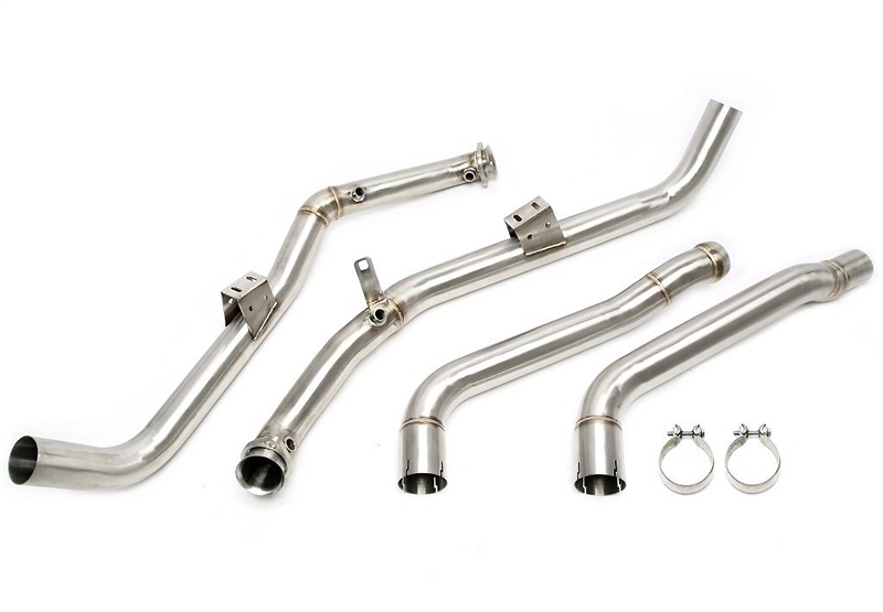 Downpipe consta de un tubo delantero y medio adecuado para motores Mercedes Benz Clase E E63 AMG W212, S212 - M157 