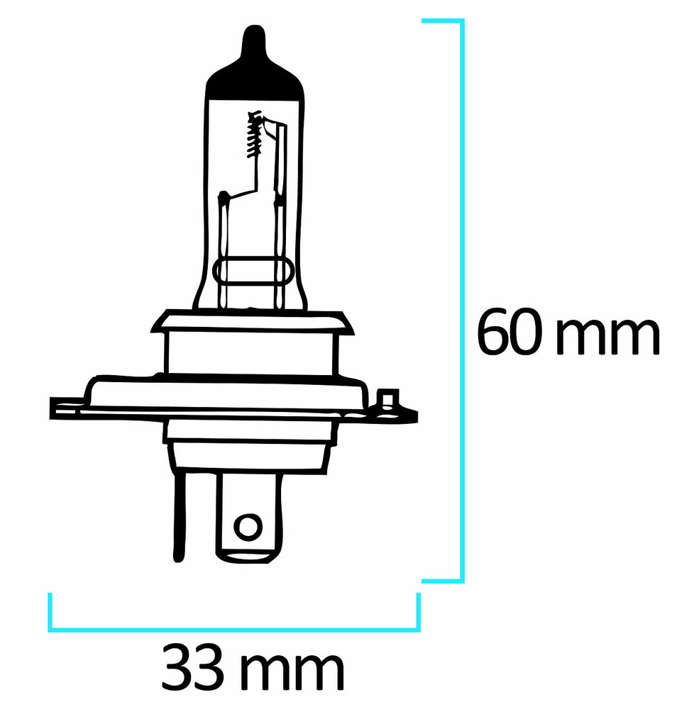 Estuche de Lámparas 2 x H-7 METAL BLUE + 60% LUZ 12V 55W 