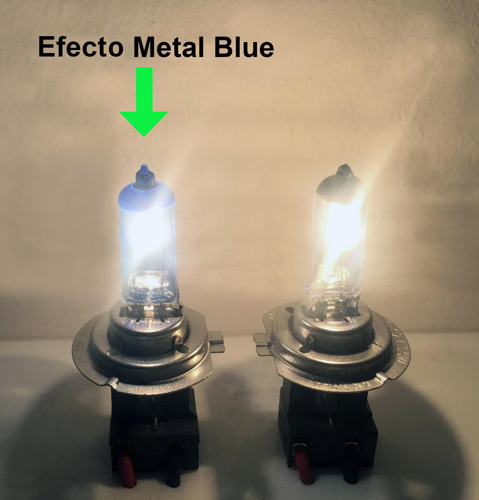 Estuche de Lámparas 2 x H-7 METAL BLUE + 60% LUZ 12V 55W 