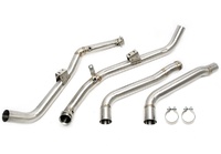 Downpipe consta de un tubo delantero y medio adecuado para motores Mercedes Benz Clase E E63 AMG W212, S212 - M157