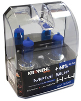 Estuche de Lámparas 2 x H-4 METAL BLUE + 60% LUZ 12V 60/55W