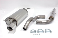 Sistema de escape en acero inoxidable 1x100mm apto para Audi TT Coupé/Roadster TIPO 8N